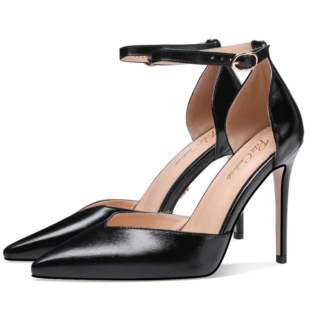 Petit Cadeau Carolyn - 4" Pointed Toe High Heel Sandals with Ankle Straps. NEW! - Picture 2 of 6